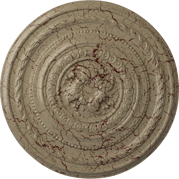 Ekena Millwork Pearl Ceiling Medallion (Fits Canopies up to 1 7/8"), 26 1/4"OD x 1 1/2"P, Gobi Desert Crackle CM26PEGDC - main
